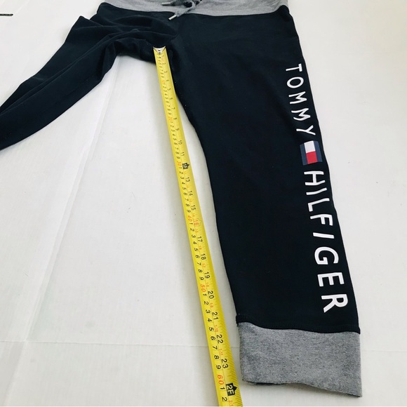 TOMMY HILFIGER SPORT PERFORMANCE Contrast Trim Logo Legging Athletic Jogger Pant - Picture 11 of 12